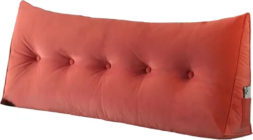 Vista 13 de Cojín triangular para la espalda, almohada de cuña larga para dormir después de la cirugía, almohadas de lectura para sentarse en la cama, cojín