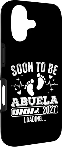 Vista 3 de Soon to Be Abuela 2027 Loading Pregnancy Announcement Case for iPhone 17