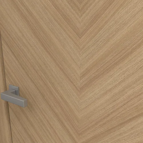 Vista 5 de SARTODOORS Panel de puerta de losa interior de 18 x 80 pulgadas Ego 5005 roble natural Puertas de chapa de madera Armario de bolsillo Natural
