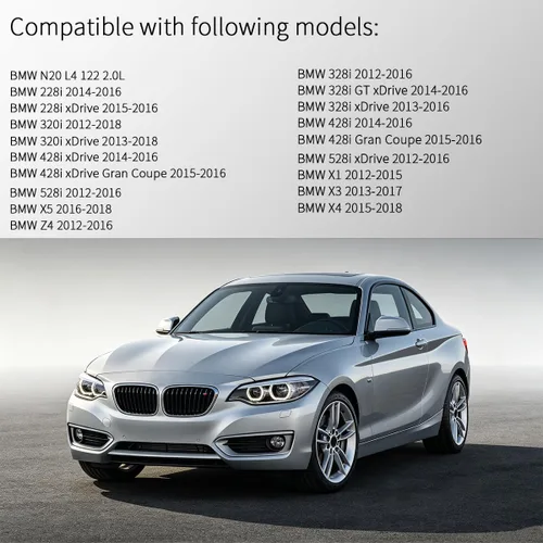 Vista 2 de N20 Tapa de cubierta de válvulas del motor para BMW F10 F11 F25 F20 F30 F31 F33 2012-2018 528i 528i xDrive 328i 328i GT xDrive 320i X1 X3 X5 428i z4