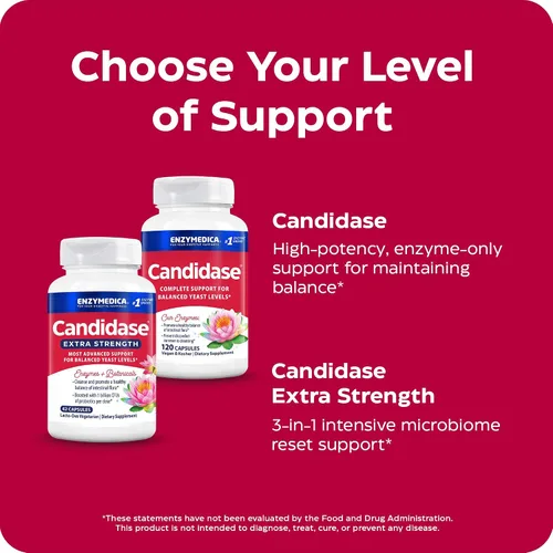 Vista 7 de Enzymedica, Candidase, Enzimas para Apoyo de Limpieza Suave, Salud Intestinal, 120 Unidades Enzymes for Gentle Cleansing Support for Men & Women