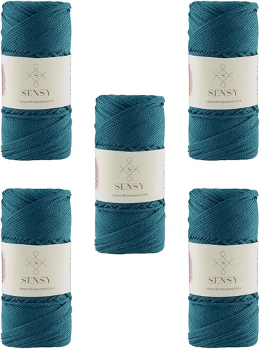 Vista 79 de Sensy Premium Cuerda de Poliéster 1.5mm (0.059 pulgadas) 164 Yardas Cuerda de Polipropileno 100% Cuerda de Macramé 1.5mm Cuerda para Bolsa