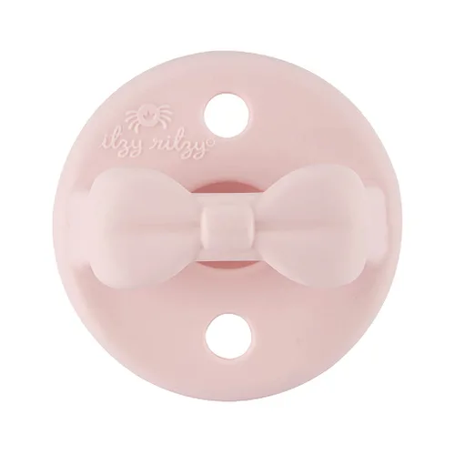 Vista 5 de Itzy Ritzy Juego de 2 chupetes de ortodoncia de silicona, 0-6M, ballet y Zapatilla de ballet y prímula (0-6 meses)