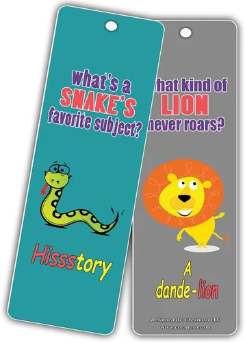 Vista 5 de Creanoso Marcadores de tarjetas para niños (paquete de 30) – Bromas hilarantemente tontas y divertidas serie 2 – Excelentes recuerdos de fiesta