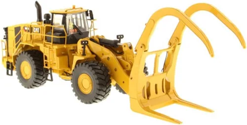 Vista 2 de Diecast Masters 1:50 Caterpillar 988K Cargadora de ruedas con garra - Serie High Line 85917