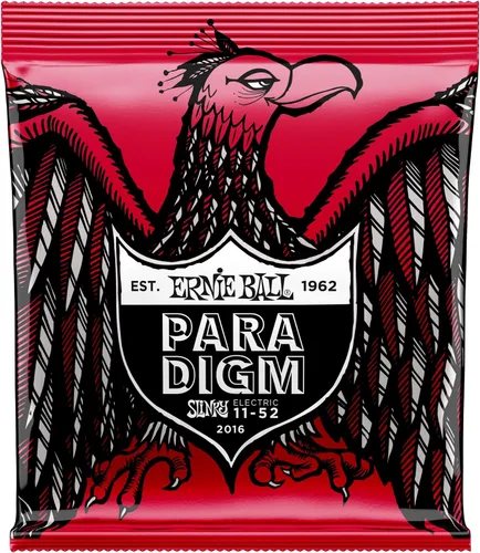 Vista 17 de Ernie Ball 2015 Paradigm cuerdas de guitarra eléctrica, parte superior ceñida, parte inferior gruesa