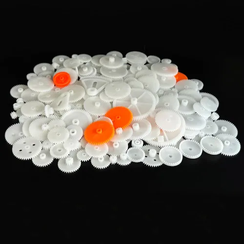 Vista 6 de 72PCS Engranajes de motor pequeños Engranajes de plástico para motor RC Modelo de coche Juguete DIY Helicóptero RC Toy Gear Reemplazo Módulo 0.5