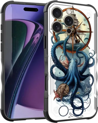 Vista 95 de Funda para iPhone Air, [doble capa] [protección contra caídas de grado militar de 10 pies] Funda resistente a prueba de golpes para iPhone Air