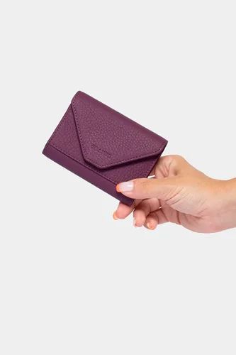 Vista 86 de grande Estuches para tarjetas 3639, Naranja, Tarjetero de cuero con cierre magnético, cartera pequeña de acordeón para mujer