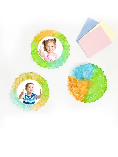 Vista 6 de Hygloss Doilies redondos de papel, 36 piezas, 6 pulgadas, tapabocas decorativos de encaje blanco, desechables y seguros de grado alimenticio