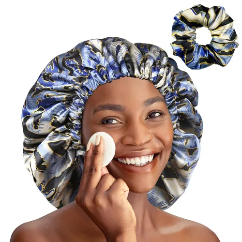 Vista 8 de Winitas Gorro de satén grande para mujeres negras con cabello rizado para dormir