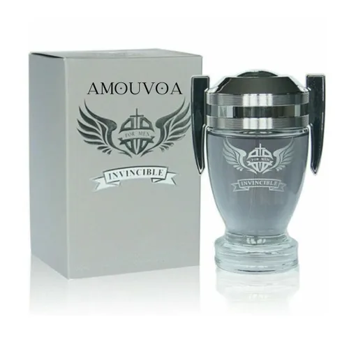 Vista 2 de Invincible - Juego de 4 botellas de colonia para hombre, colección clásica, Eau de Parfum en espray natural, aroma fresco de aguamarina, regalo
