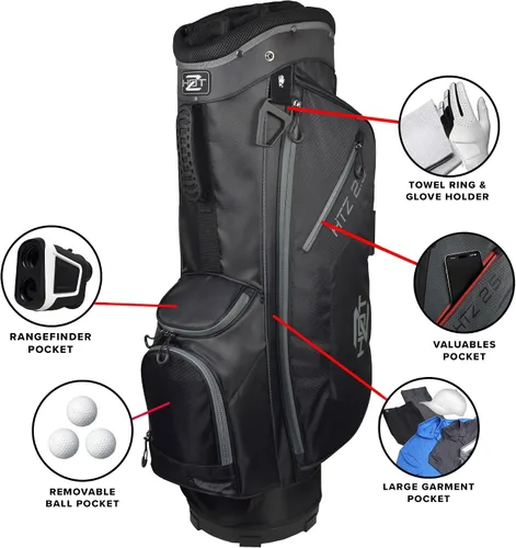 Vista 2 de Hot-Z Bolsa de carrito de golf con divisor de 14 vías para mujer de lujo 2.5