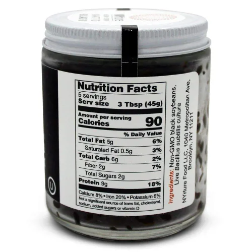 Vista 3 de New York Natto Black - Superalimento probiótico japonés hecho fresco en Nueva York - Sin OMG - 4 frascos, 8 onzas (7.76 oz) por frasco