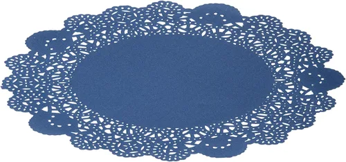 Vista 50 de Restaurantware Pastry Tek Blondas de Encaje de 4 x 4 Pulgadas 100 Vajilla Decorativa - Blondas de Mesa Desechables Redondas de Papel Negro