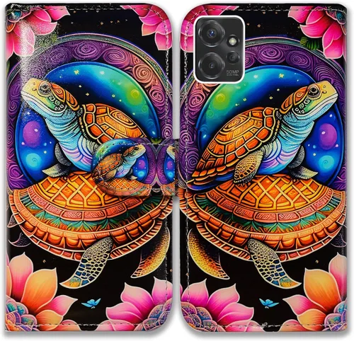 Vista 9 de Bcov Funda para Moto G Power 5G, diseño de pájaro negro y verde con tapa para teléfono con ranura para tarjetas, soporte para Motorola Moto G Power