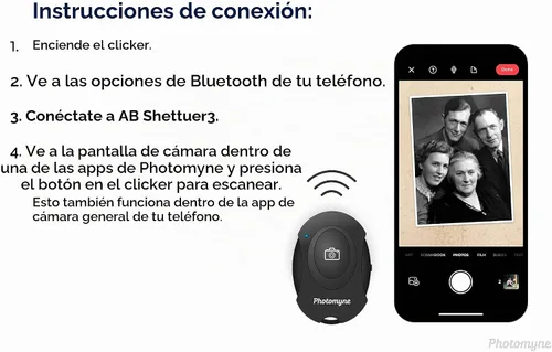 Vista 4 de Photomyne Control remoto inalámbrico del obturador de la cámara para iPhone