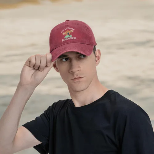 Vista 9 de Philysonic 5 Oclock Somewhere Hat It is 5 Oclock Somewhere Hat Gorra de béisbol para mujer, gorra de moda