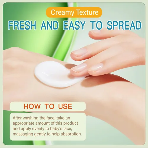 Vista 6 de PEGO Crema facial hidratante para bebés, con manteca de karité, manzanilla, crema diaria para bebés, loción corporal, hidrata la piel sensible