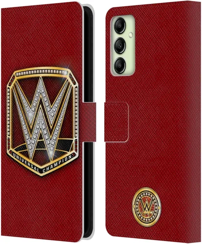 Vista 281 de Head Case Designs Officially Licensed WWE Cruiserweight Champion Title Belts Leather Wallet Case Compatible with Samsung Galaxy A07 4G Campeón