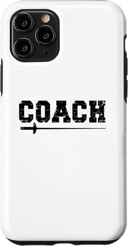 Vista 10 de iPhone 14 Pro Max Diseño de entrenador de esgrima. Estuche para instructores de esgrima / profesores de esgrima