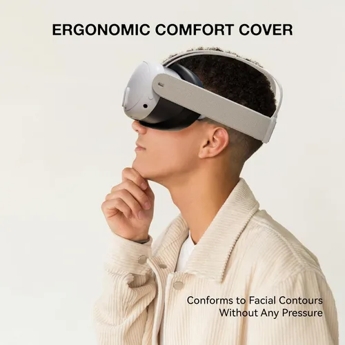 Vista 8 de APEXINNO VR Silicone Face Pad Cover and Replaceable Breathable Face Cover for Meta Quest 3 Accessories