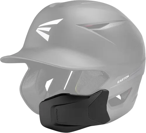 Vista 4 de Easton Protector de mandíbula ajustable para casco de bateo Compatible con modelos Pro Max/Pro X / Z5 / Game Time/Alpha Mate Múltiples Negro