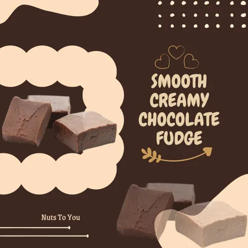 Vista 5 de Nuts To You Dulce de chocolate cremoso suave sin azúcar Dulce gourmet fresco Fudge artesanal decadente y delicioso de 6.6 onzas (paquete de 1)