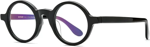 Vista 5 de HEPIDEM Gafas ópticas redondas de acetato para hombre, gafas ópticas, gafas de marco Zolman