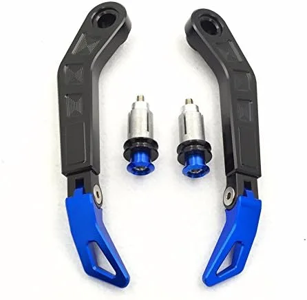 Vista 3 de XKH - Negro Azul Motocicleta Ángulo de longitud ajustable CNC 7/8" (22mm) Protector Proguard Pro Palancas de embrague de freno protector compatible