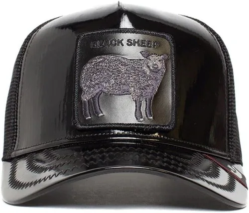 Vista 2 de Goorin Bros. The Farm Unisex High Shine Faux Leather Adjustable Snapback Trucker Hat