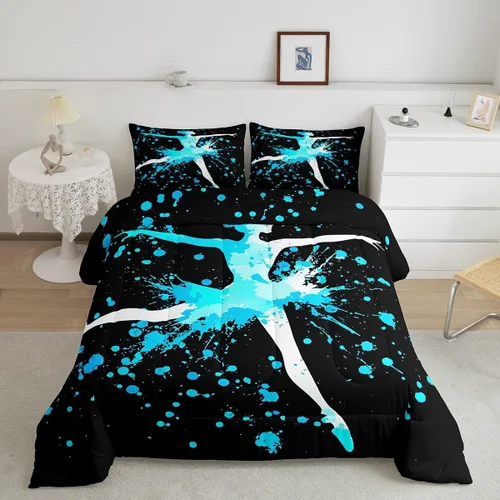 Vista 25 de Erosebridal - Juego de edredón Samurai, juego de ropa de cama al atardecer, edredón japonés de samurái cálido y suave, decoración de dormitorio
