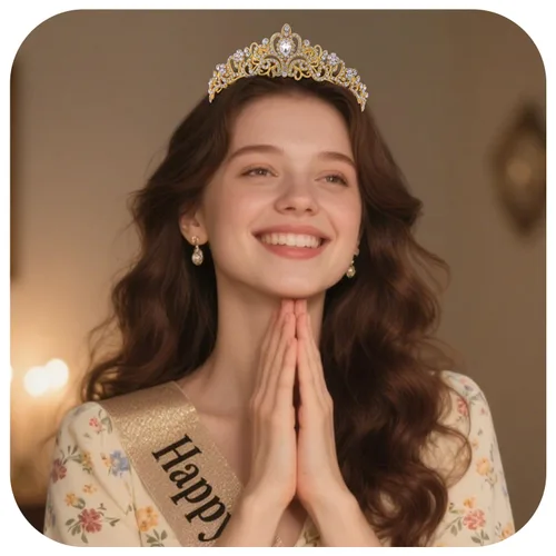 Vista 6 de Tiara de princesa de cristal de la reina – Diadema con coronas de diamantes de imitación para cumpleaños, bodas, Halloween, bailes, concursos