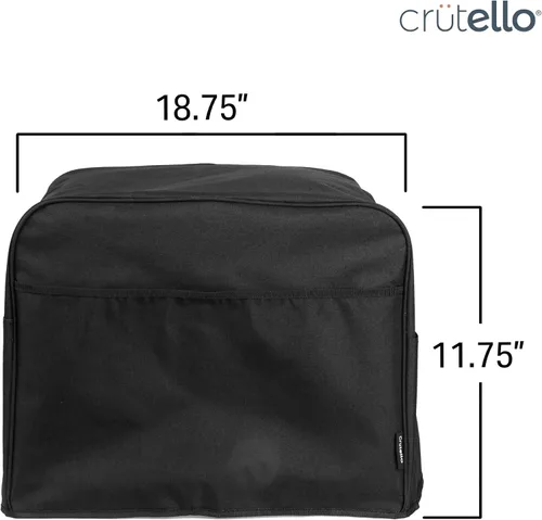Vista 2 de Crutello Cubierta para olla de cocción lenta de 6, 7 u 8 cuartos de galón, impermeable, cubierta antipolvo para electrodomésticos pequeños, 18.57 x