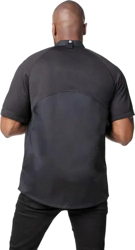 Vista 2 de Chef Works Abrigo de chef Arcadia para hombre