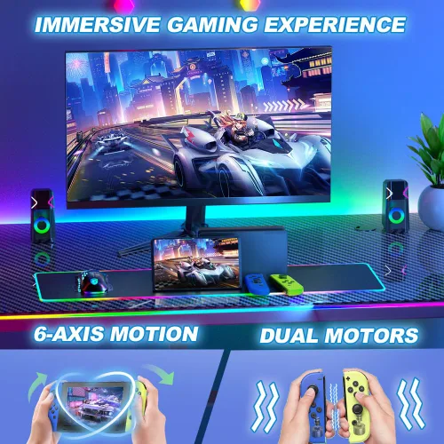 Vista 2 de Switch Controllers for Switch Console,Wireless Controller Replacement for Switch Controller Support Motion ControlDual VibrationBY