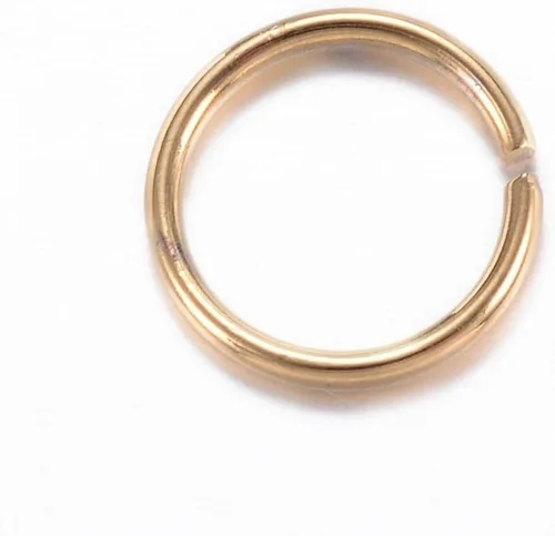 Vista 84 de HDSupplies 100 piezas - 4mm de argollas de acero inoxidable 304 de tono negro - Calibre 22 (espesor de 0.6mm)