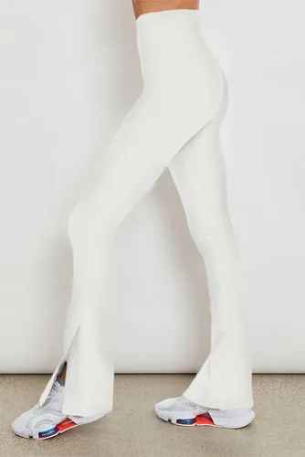 Vista 3 de Aleumdr Leggings acampanados para mujer, pantalones de yoga acampanados, parte inferior de corte de bota 2023, a la moda, pierna larga y ancha