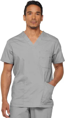 Vista 12 de Dickies EDS Signature - Camiseta médica para hombre, cuello en V Negro