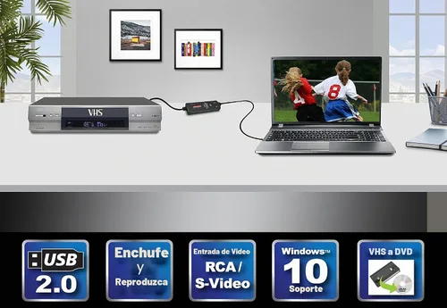 Vista 3 de Diamond Multimedia VC500 One Touch VHS a archivo digital, convertidor de DVD con software fácil de usar, convertir, editar y guardar