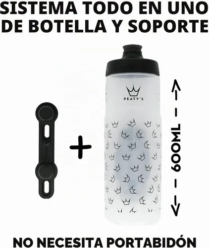 Vista 4 de [Usado] Peaty's Fidlock Lockin - Botella de agua magnética para bicicleta y soporte