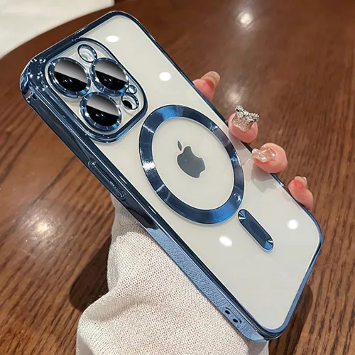 Vista 37 de Funda magnética para iPhone 12 Pro Max transparente compatible con MagSafe Funda protectora de lente de cámara integrada para iPhone 12 Pro Max
