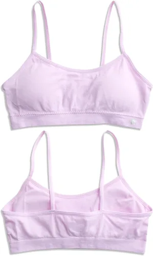 Vista 4 de Limited Too Conjunto de brasier de entrenamiento a juego para niñas, conjunto de 6 piezas de bralette deportivo sin costuras y calzón corto (S-L)