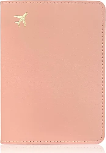 Vista 17 de Soporte para pasaporte para artículos esenciales de viaje, funda de pasaporte con bloqueo RFID para accesorios de viaje, cartera de viaje