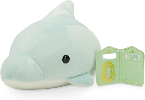 Vista 3 de Bellzi Lindo juguete de peluche de delfín bebé, adorable juguete suave de delfín y regalos, regalo perfecto para niños, bebés, niños pequeños
