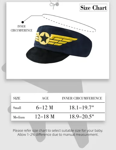 Vista 6 de COSLAND Novedoso gorro para bebé, 6-18 meses