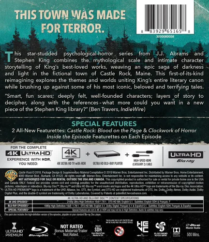 Vista 2 de Castle Rock The Complete First Season (4K Ultra HDBlu-rayDigital Copy) 4K UHD