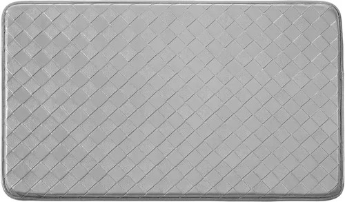 Vista 4 de Chef Gear tapete cómodo antideslizante con tejido de rombos Negro