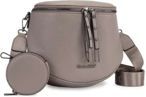 Vista 18 de Montana West Bolsos grandes cruzados para mujeres, bolso de cintura con bandolera ajustable