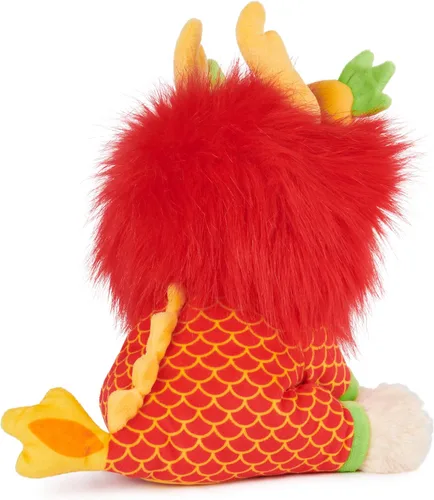 Vista 4 de GUND Boo, el perro más lindo del mundo con atuendo de dragón del Año Nuevo Lunar, peluche de pomerania para edades de 1 año en adelante, 22.86 cm